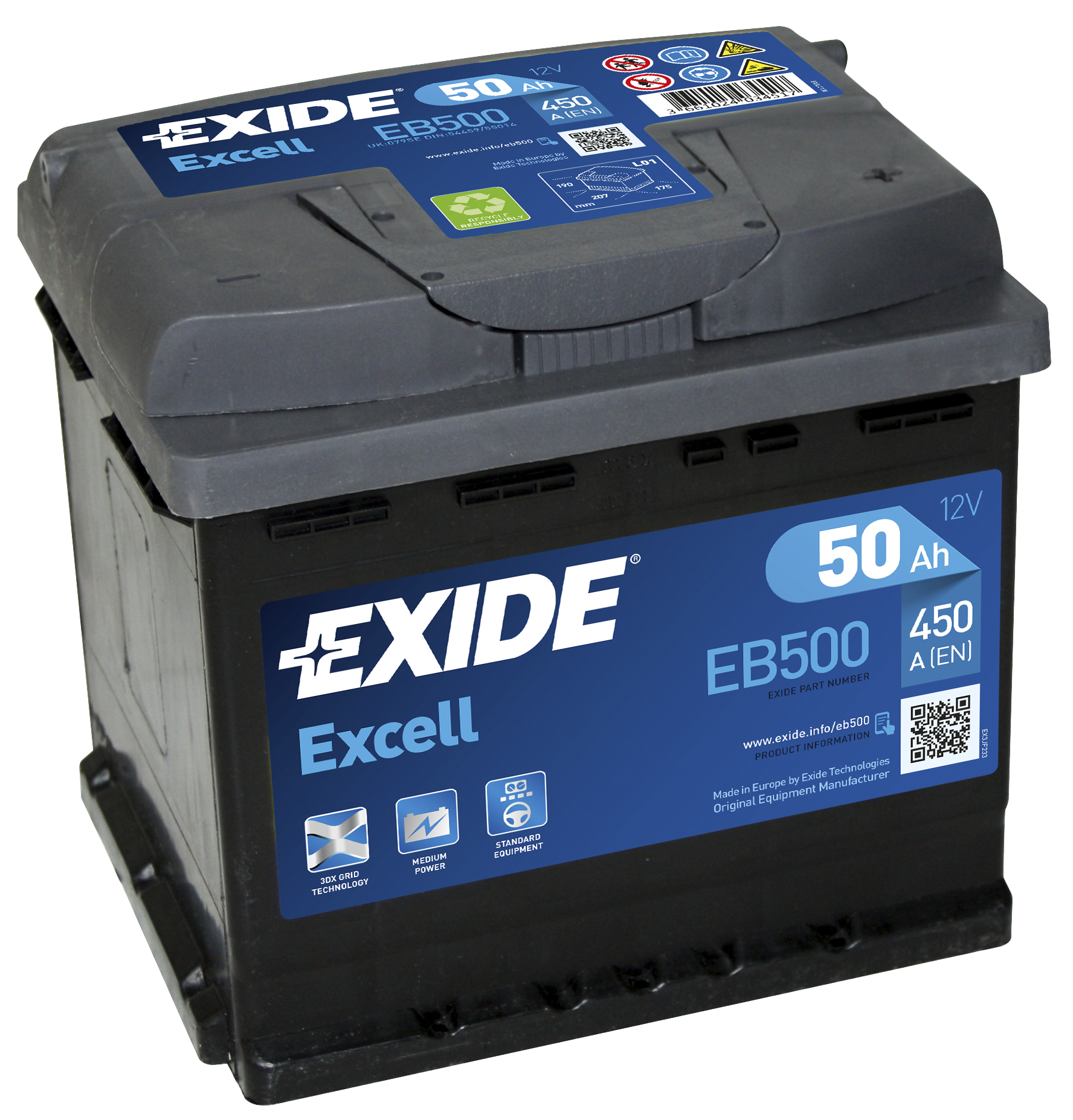 Купить запчасть EXIDE - EB500 