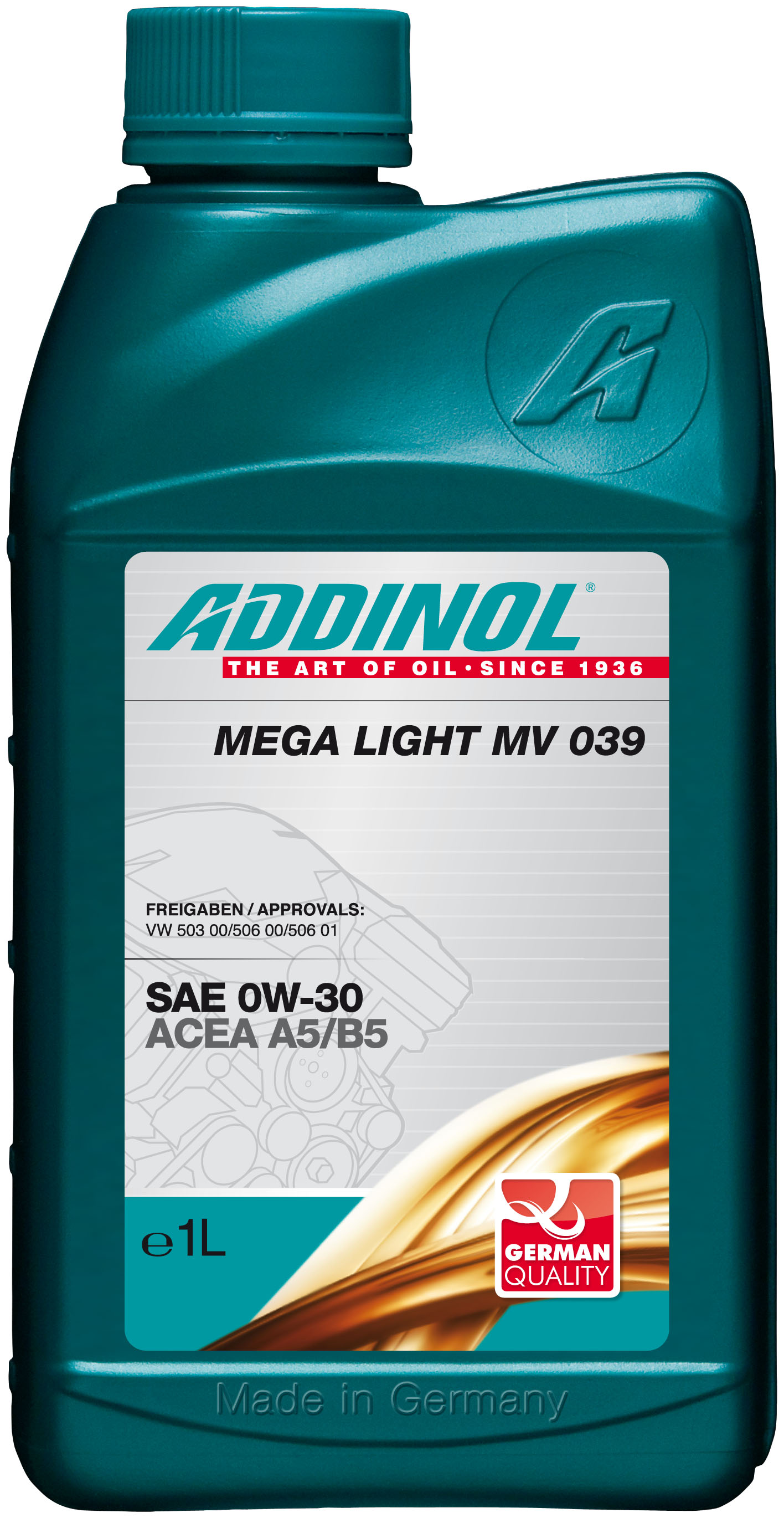 Купить запчасть ADDINOL - 4014766071729 Моторное масло Addinol Mega Light MV 039 0W-30 1л