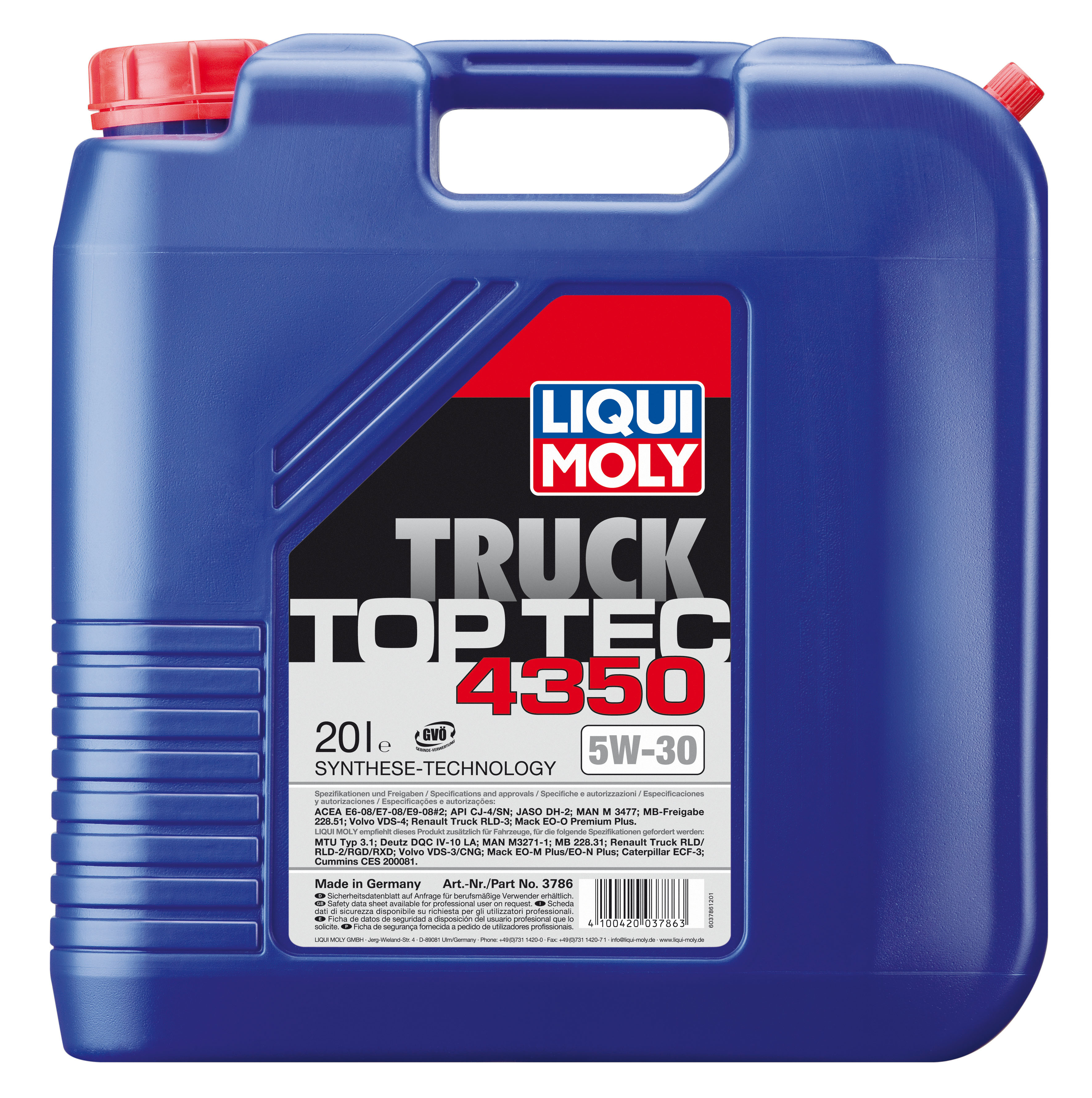 Купить Liqui moly 3786 Top Tec Truck 4350 SAE 5W-30
