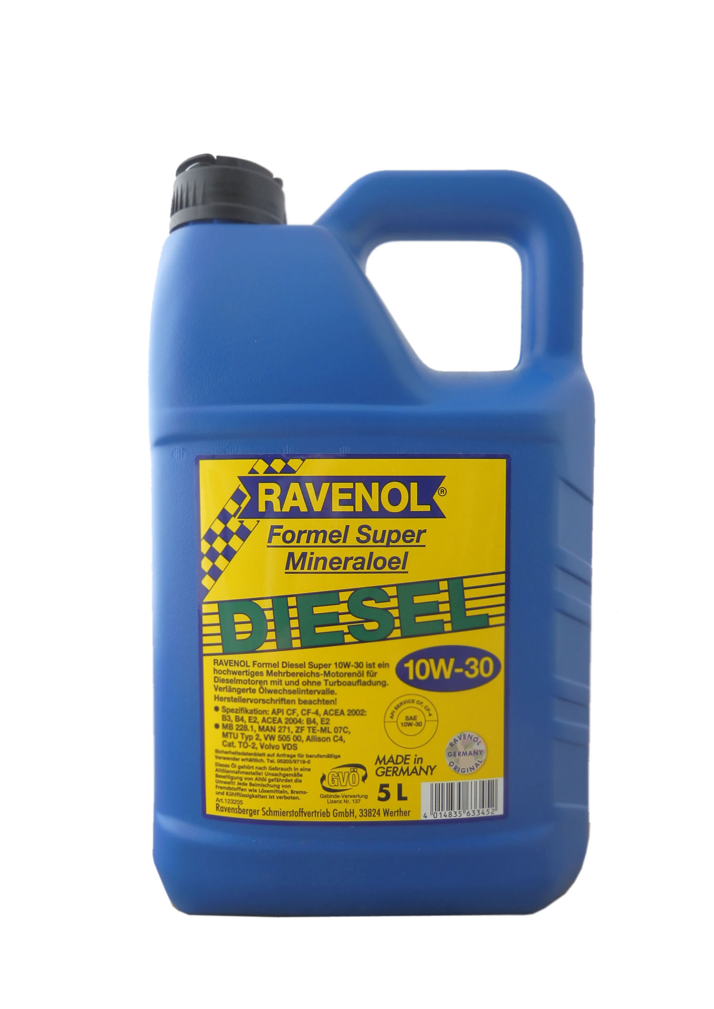 Купить Ravenol 4014835633452 Formel Diesel Super 10W-30, 5л